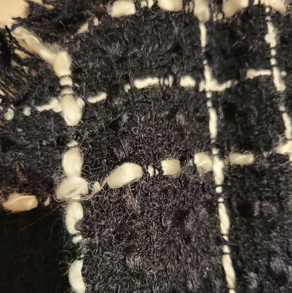 TESSUTI 6 Jacket Tweed Imitation Chanel Black and White - Picture 3 of 12